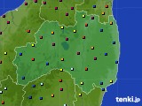 福島県のアメダス実況(日照時間)(2016年08月13日)