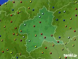 群馬県のアメダス実況(日照時間)(2016年08月13日)