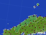 島根県のアメダス実況(日照時間)(2016年08月13日)