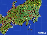 2016年08月13日の関東・甲信地方のアメダス(気温)