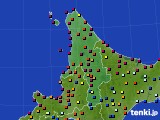 道北のアメダス実況(日照時間)(2016年08月14日)