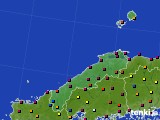 島根県のアメダス実況(日照時間)(2016年08月14日)