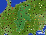 2016年08月14日の長野県のアメダス(気温)