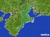 三重県のアメダス実況(気温)(2016年08月15日)