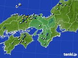 近畿地方のアメダス実況(降水量)(2016年08月16日)