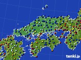 2016年08月16日の中国地方のアメダス(日照時間)