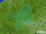 群馬県のアメダス実況(日照時間)(2016年08月16日)