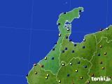 石川県のアメダス実況(日照時間)(2016年08月16日)