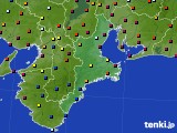 三重県のアメダス実況(日照時間)(2016年08月16日)