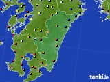 2016年08月16日の宮崎県のアメダス(日照時間)