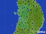 2016年08月16日の秋田県のアメダス(日照時間)