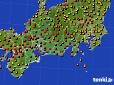 東海地方のアメダス実況(気温)(2016年08月16日)