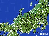 北陸地方のアメダス実況(風向・風速)(2016年08月16日)