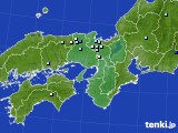 近畿地方のアメダス実況(降水量)(2016年08月17日)
