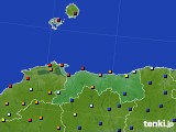 鳥取県のアメダス実況(日照時間)(2016年08月17日)