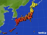 アメダス実況(気温)(2016年08月17日)