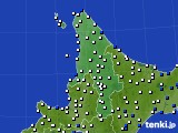 道北のアメダス実況(風向・風速)(2016年08月17日)