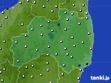 2016年08月17日の福島県のアメダス(風向・風速)