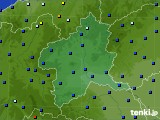 群馬県のアメダス実況(日照時間)(2016年08月18日)