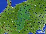 長野県のアメダス実況(日照時間)(2016年08月18日)