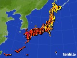 2016年08月18日のアメダス(気温)