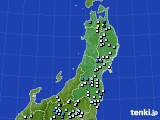 2016年08月20日の東北地方のアメダス(降水量)