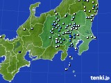 関東・甲信地方のアメダス実況(降水量)(2016年08月20日)
