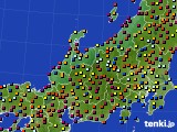 北陸地方のアメダス実況(日照時間)(2016年08月21日)