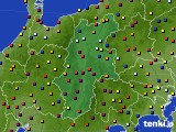 長野県のアメダス実況(日照時間)(2016年08月21日)