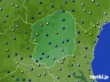 栃木県のアメダス実況(降水量)(2016年08月22日)