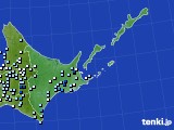 道東のアメダス実況(降水量)(2016年08月22日)