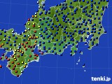 東海地方のアメダス実況(日照時間)(2016年08月22日)