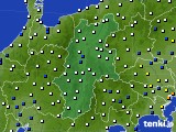 長野県のアメダス実況(風向・風速)(2016年08月22日)