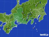 東海地方のアメダス実況(降水量)(2016年08月23日)