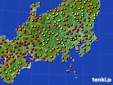 関東・甲信地方のアメダス実況(気温)(2016年08月23日)