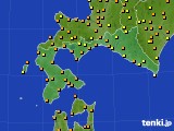 2016年08月23日の道南のアメダス(気温)