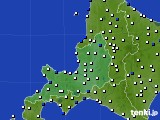 2016年08月23日の道央のアメダス(風向・風速)