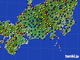 東海地方のアメダス実況(日照時間)(2016年08月24日)