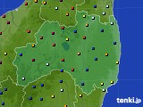 福島県のアメダス実況(日照時間)(2016年08月24日)