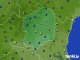 栃木県のアメダス実況(日照時間)(2016年08月24日)