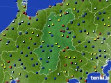 長野県のアメダス実況(日照時間)(2016年08月24日)
