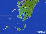 鹿児島県のアメダス実況(日照時間)(2016年08月24日)