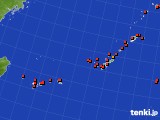 沖縄地方のアメダス実況(気温)(2016年08月24日)