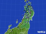 2016年08月26日の東北地方のアメダス(降水量)