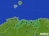 鳥取県のアメダス実況(降水量)(2016年08月26日)