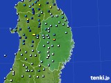 岩手県のアメダス実況(降水量)(2016年08月26日)