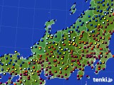 北陸地方のアメダス実況(日照時間)(2016年08月26日)