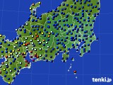 関東・甲信地方のアメダス実況(日照時間)(2016年08月27日)