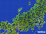 北陸地方のアメダス実況(日照時間)(2016年08月27日)