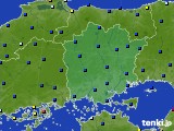 岡山県のアメダス実況(日照時間)(2016年08月27日)